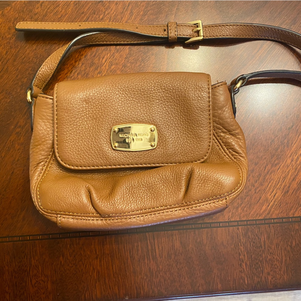 Michael Kors crossbody bag, small, camel color
